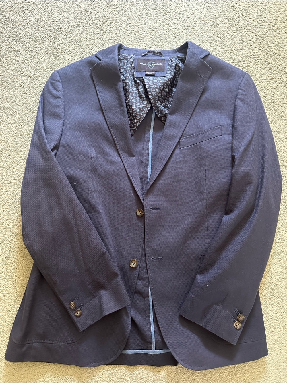 Black Brown 1826 Men's Dark Navy Blazer